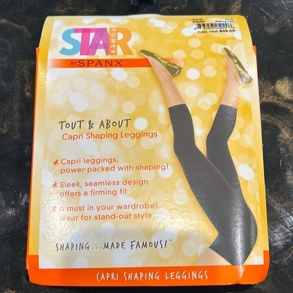 Spanx Star Power Capri Shapping Legging women’s size large new with tags